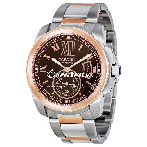 Cartier W7100050 Calibre de Cartier Mens Hand Wind Stainless Steel