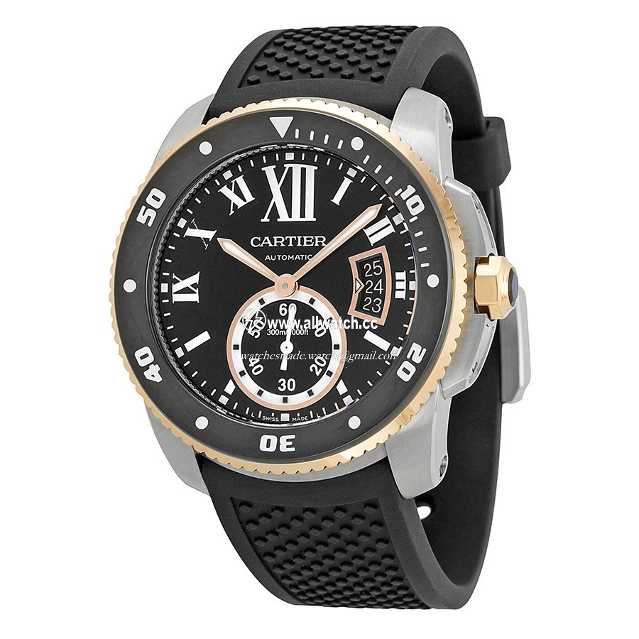 Cartier W7100055 Calibre de Cartier Mens Automatic Swiss Stainless Steel