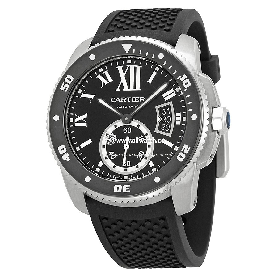 Cartier W7100056 Calibre de Cartier Mens Automatic Stainless Steel