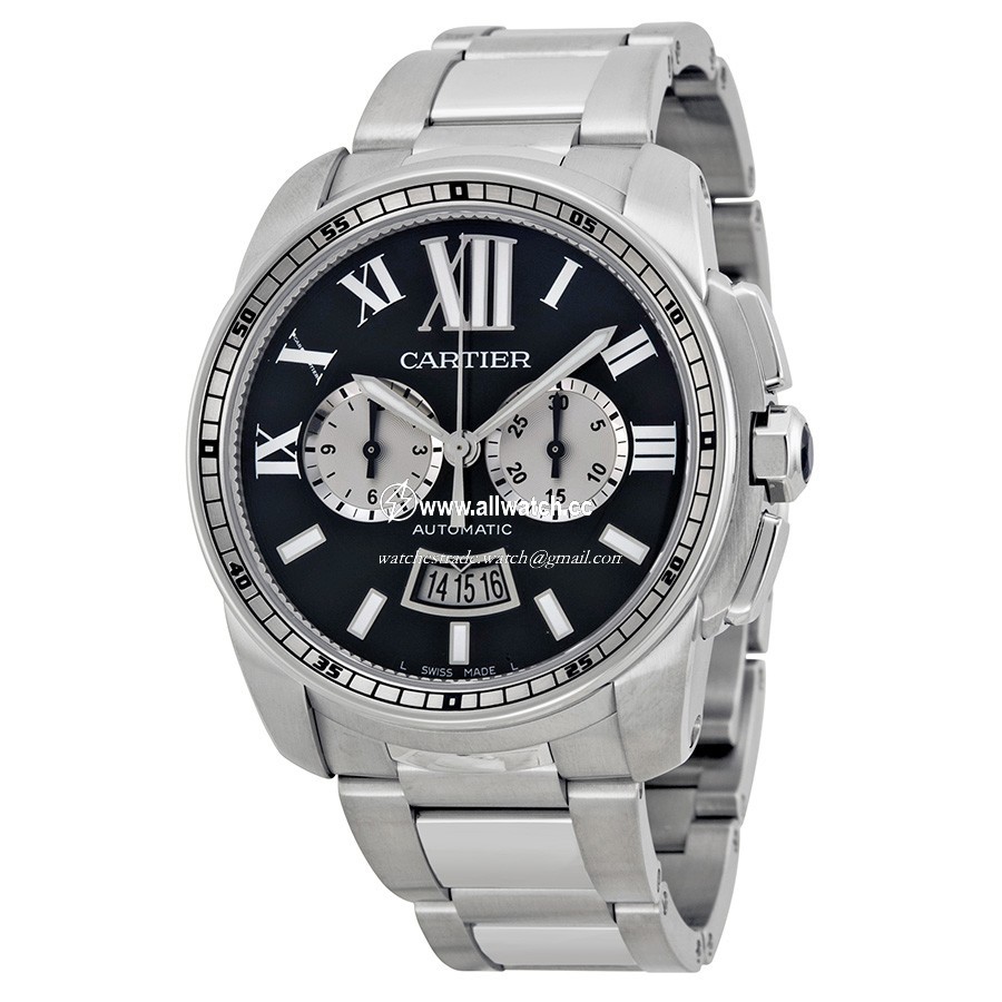 Cartier W7100061 Calibre de Cartier Mens Automatic Stainless Steel
