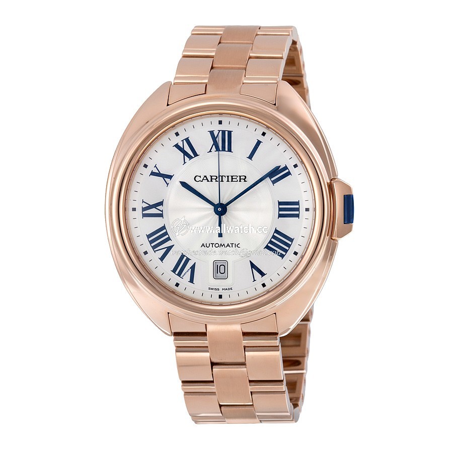 Cartier WGCL0002 Cle Mens Automatic 18kt Pink Gold