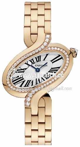 Cartier WG800006 Delices de Cartier Ladies Quartz 18kt Rose Gold