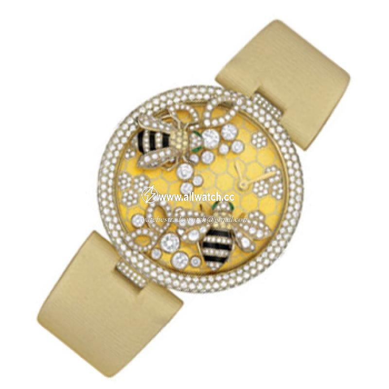Cartier HPI00480 Ladies Quartz 18 Carat Yellow Gold Set with Diamonds