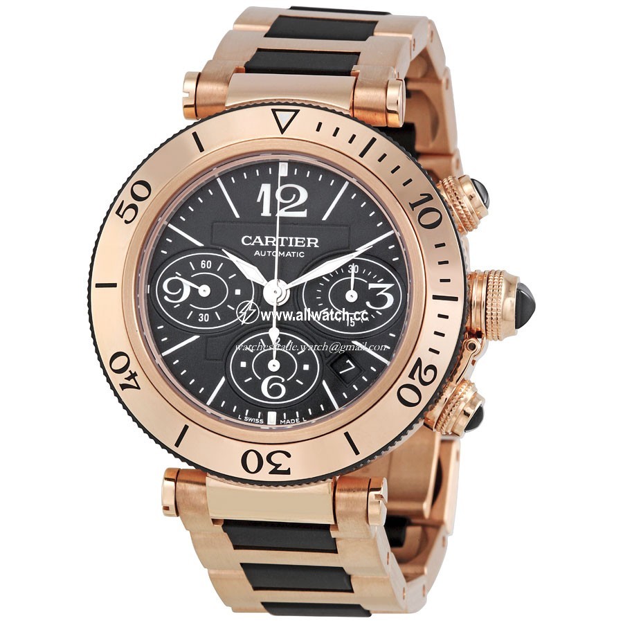 Cartier W301980M Pasha de Cartier Mens Automatic 18kt Rose Gold