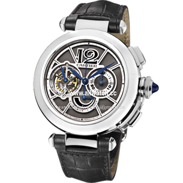 Cartier W3030013 Pasha de Cartier Mens Hand Wind 18 kt White Gold