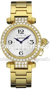 Cartier WJ11945G Pasha de Cartier Ladies Quartz 18kt Yellow Gold