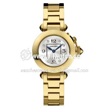 Cartier WJ124015 Pasha de Cartier Ladies Quartz 18k Yellow Gold