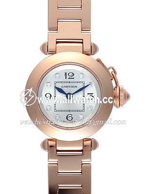 Cartier WJ124016 Pasha de Cartier Ladies Quartz 18kt Rose Gold