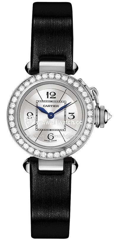 Cartier WJ124027 Pasha de Cartier Ladies Quartz 18kt White Gold