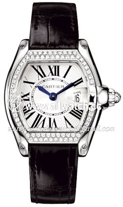 Cartier WE500260 Roadster Ladies Quartz 18kt White Gold