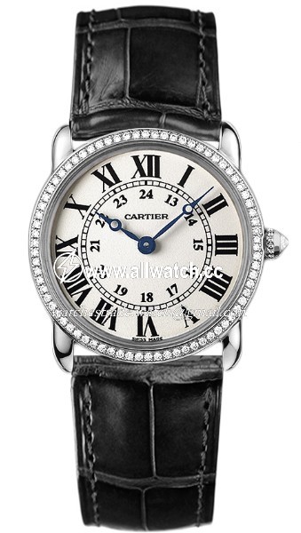 Cartier WR000251 Ronde Louis Cartier Ladies Quartz 18 kt White Gold
