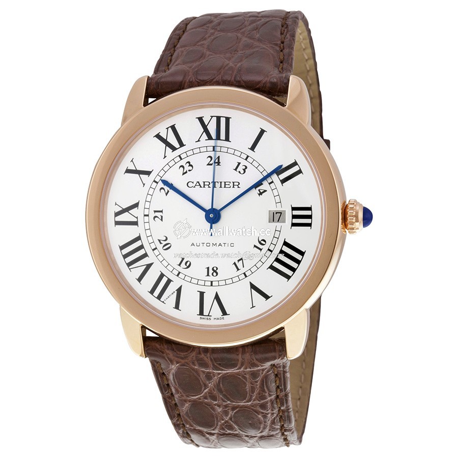 Cartier W6701009 Ronde Solo de Cartier Mens Automatic 18kt Rose Gold