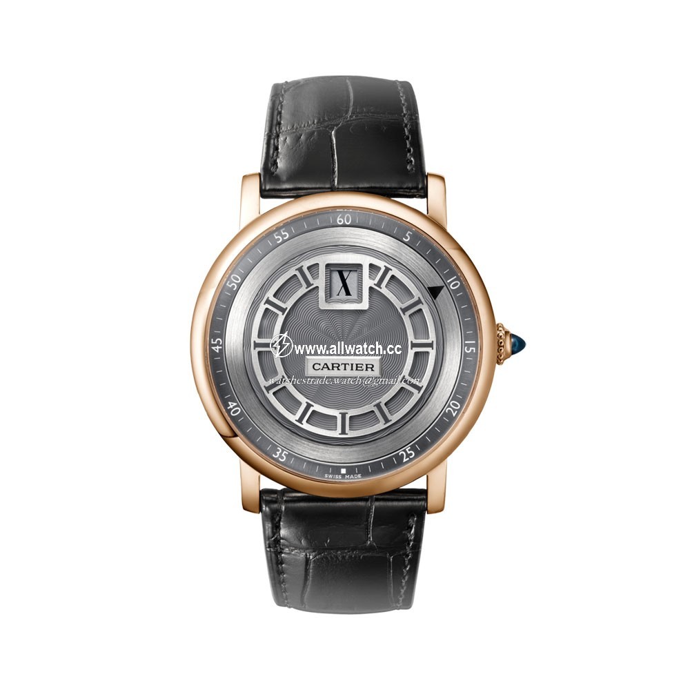 Cartier W1553751 Rotonde de Cartier Mens Hand Wind 18 kt Rose Gold