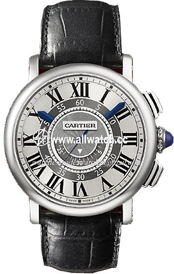 Cartier W1556051 Rotonde de Cartier Mens Hand Wind 18kt White Gold