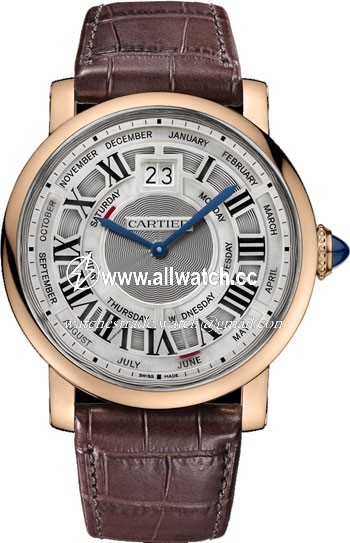 Cartier W1580001 Rotonde de Cartier Mens Automatic 18 kt Rose Gold