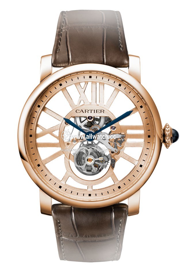 Cartier W1580046 Rotonde de Cartier Mens Hand Wind 18 kt Rose Gold