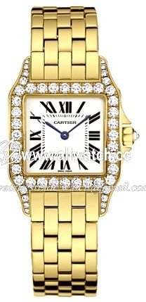 Cartier WF9002Y7 Santos de Cartier Unisex Quartz 18kt Yellow Gold