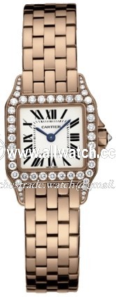 Cartier WF9008Z8 Santos de Cartier Ladies Quartz 18kt Rose Gold