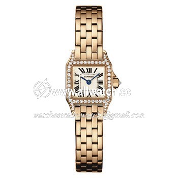 Cartier WF9011Z8 Santos de Cartier Ladies Quartz 18 kt Rose Gold