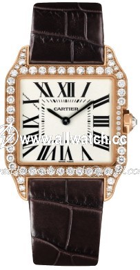 Cartier WH100351 Santos de Cartier Ladies Quartz 18kt Yellow Gold