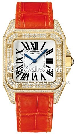 Cartier WM502051 Santos de Cartier Ladies Automatic 18kt Yellow Gold