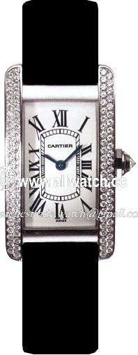 Cartier B701831 Tank Ladies Quartz 18kt White Gold