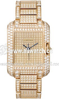 Cartier HPI00560 Tank Ladies Quartz 18K Pink Gold and Diamonds
