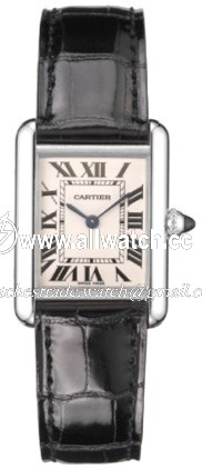 Cartier W1540956 Tank Mens Quartz 18kt White Gold