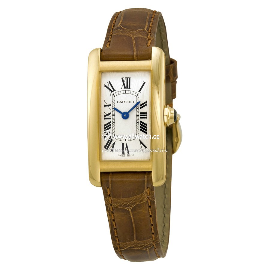Cartier W2601556 Tank Ladies Quartz 18kt Yellow Gold