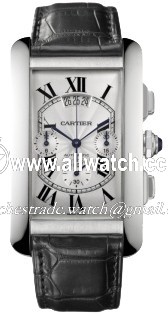 Cartier W2609456 Tank Mens Automatic 18kt White Gold