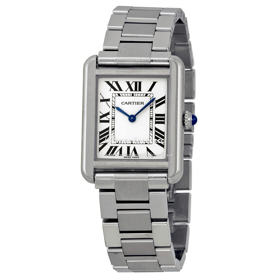 Cartier W5200013 Tank Ladies Quartz Stainless Steel
