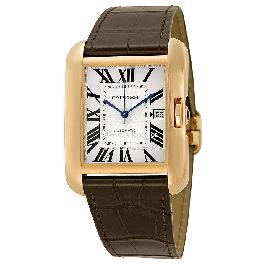 Cartier W5310004 Tank Mens Automatic 18kt Rose Gold