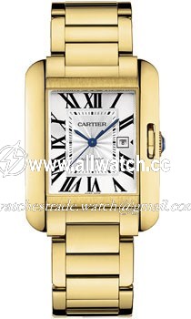 Cartier W5310015 Tank Ladies Automatic 18kt Yellow Gold
