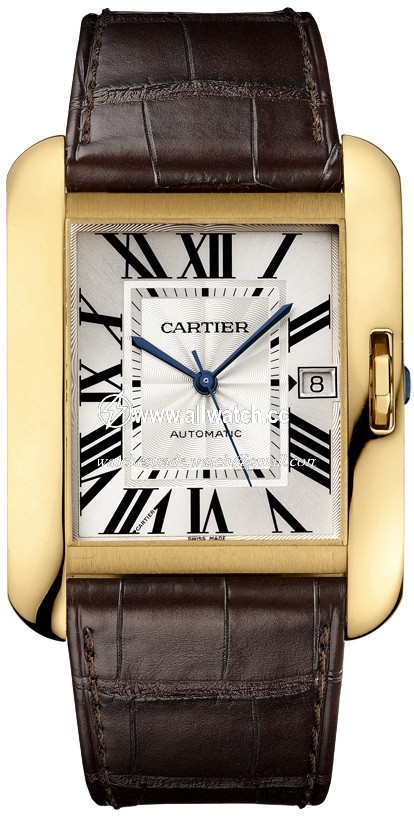 Cartier W5310032 Tank Mens Automatic 18Kt Yellow Gold