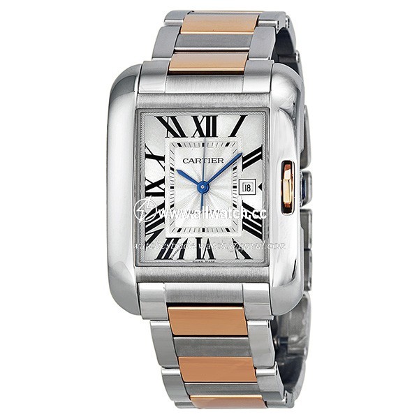 Cartier W5310037 Tank Ladies Automatic Stainless Steel