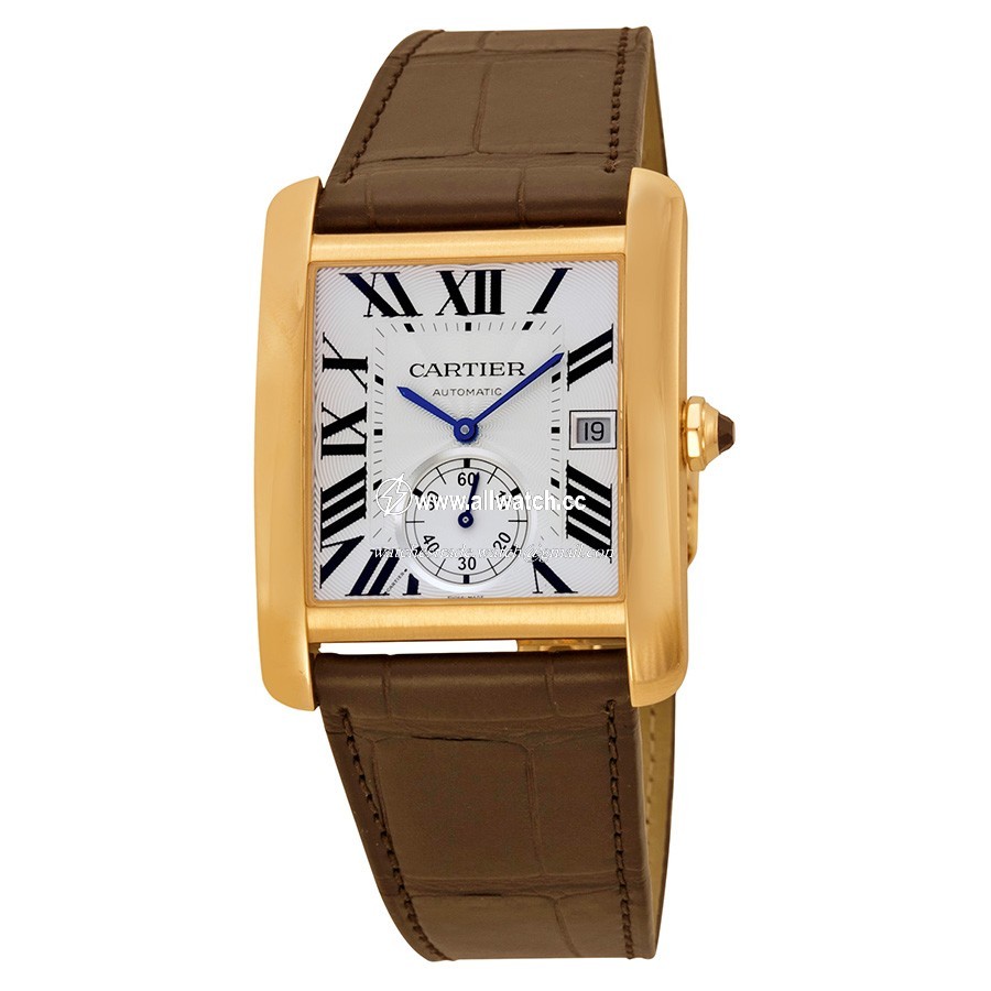 Cartier W5330001 Tank Mens Hand Wind 18K Pink Gold