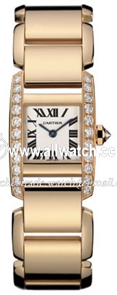 Cartier WE70028H Tank Ladies Quartz 18kt Rose Gold
