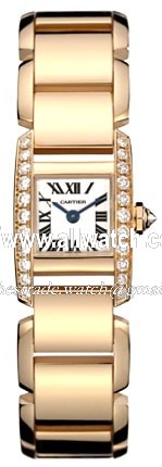 Cartier WE70058H Tank Ladies Quartz 18k Rose Gold