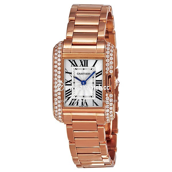 Cartier WT100002 Tank Ladies Quartz 18kt Rose Gold