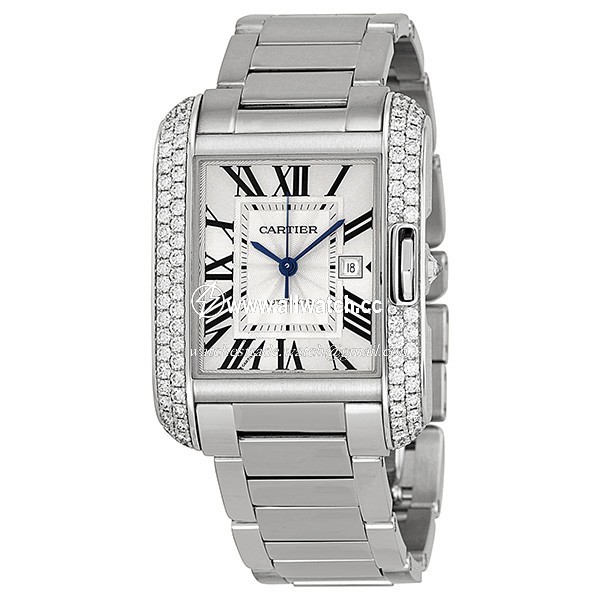 Cartier WT100009 Tank Ladies Automatic 18kt White Gold