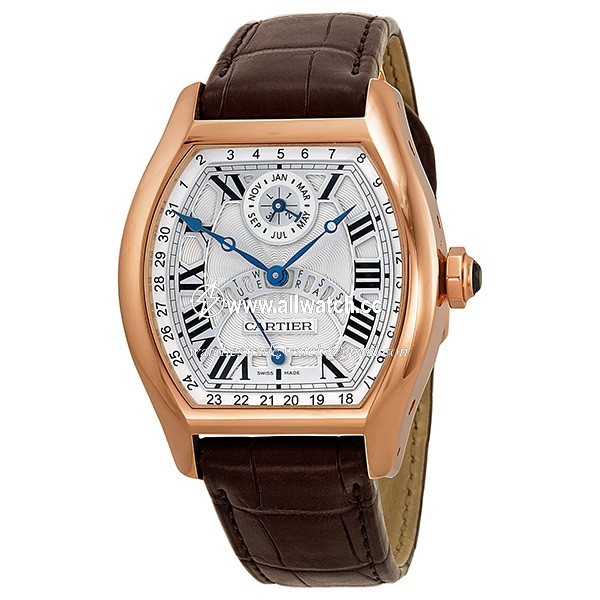 Cartier W1580045 Tortue Mens Automatic 18 kt Rose Gold