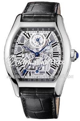 Cartier W1580048 Tortue Mens Automatic 18 kt White Gold