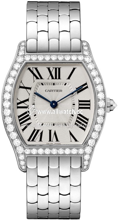 Cartier WA501013 Tortue Ladies Hand Wind 18kt White Gold