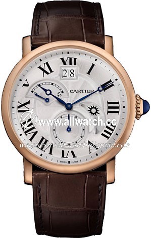 Cartier W1556240 Mens Automatic 18 Carat Pink Gold