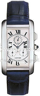 Cartier W2603356 Mens Quartz 18kt White Gold
