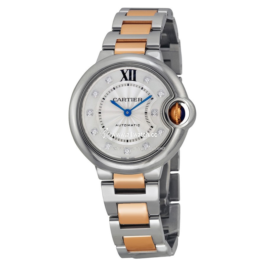 Cartier WE902061 Ladies Automatic Stainless Steel and 18kt Rose Gold