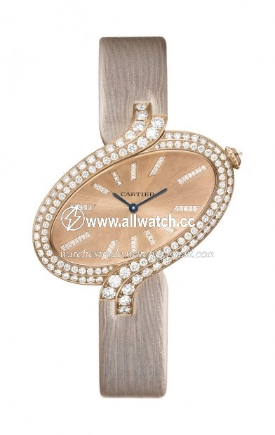 Cartier WG800020 Ladies Quartz 18 Carat Rose Gold