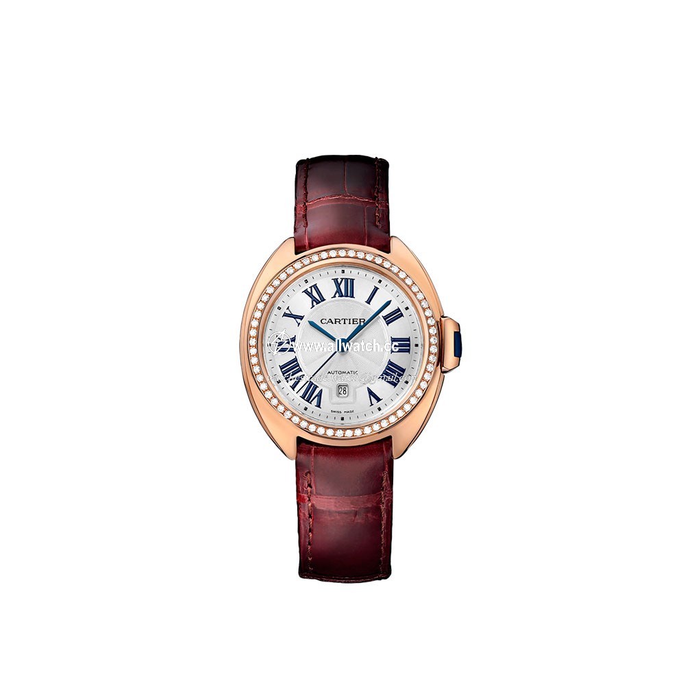 Cartier WJCL0016 Ladies Automatic 18 Carat Pink Gold Set with Diamonds