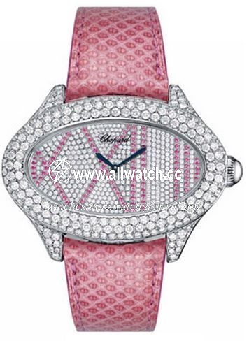 Chopard 137146-1004 Ladies Quartz 8kt White Gold with Diamond