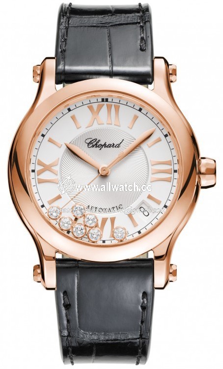 Chopard 274808-5001 Ladies Automatic 18 Carat Rose Gold